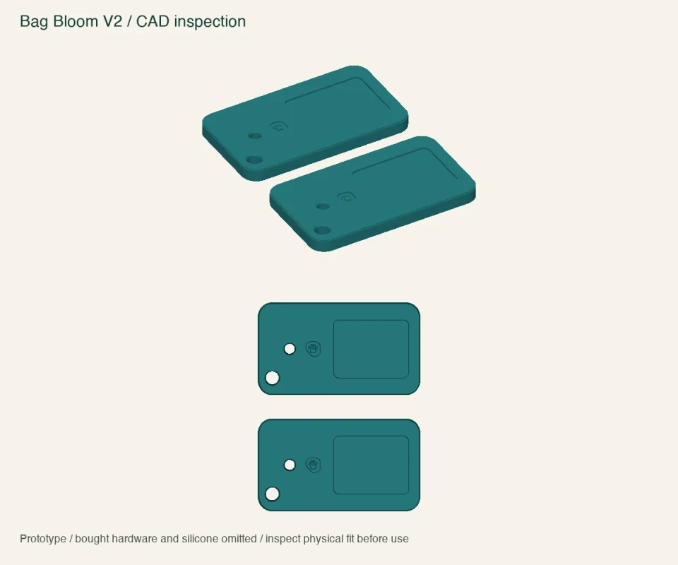 Bag Bloom — V2 design render