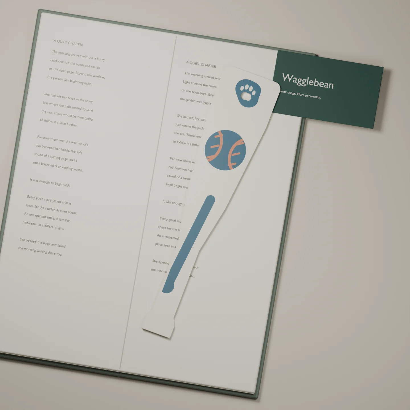 Baseball Home Run bookmark — render of the printable design