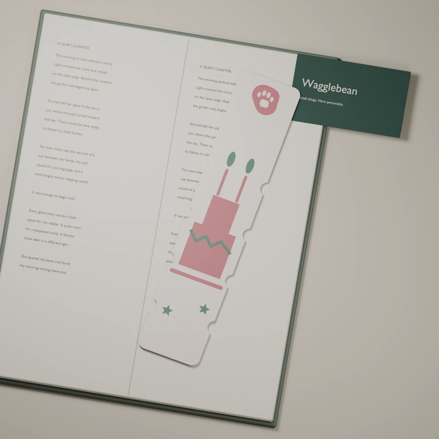 Birthday Wishes bookmark — render of the printable design
