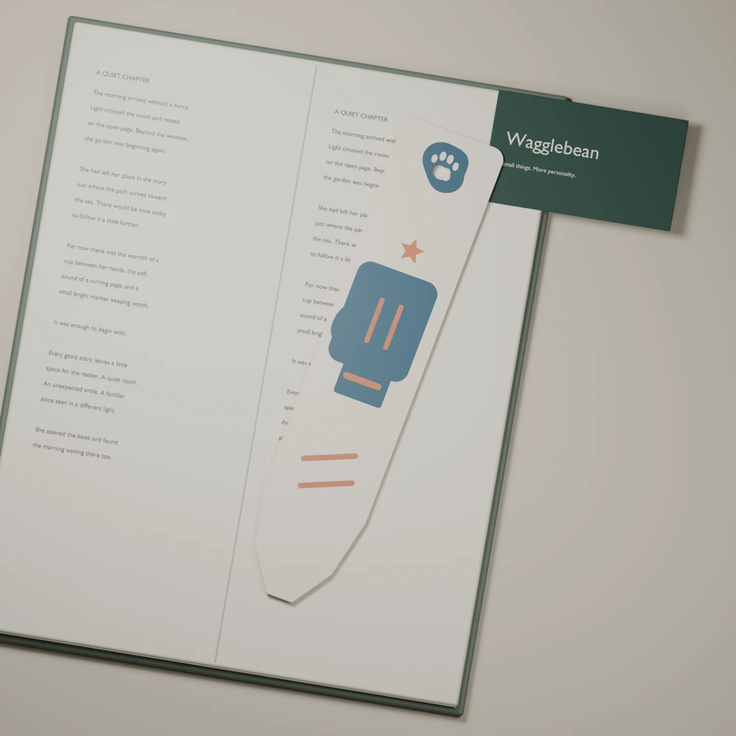 Boxing Corner Champion bookmark — render of the printable design
