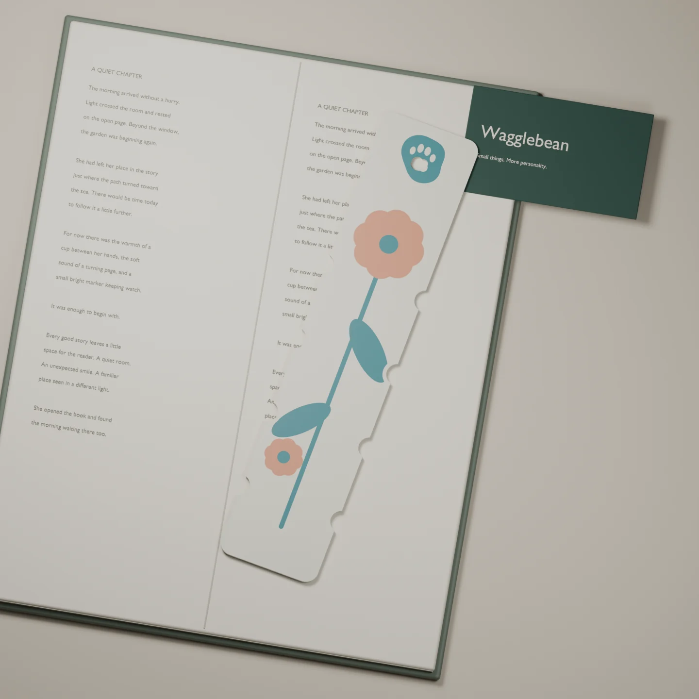 Daisy Daydream bookmark — render of the printable design