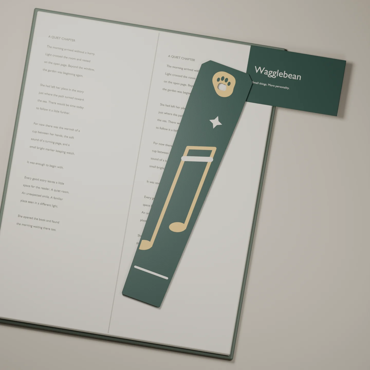 Jazz & Verse bookmark — render of the printable design