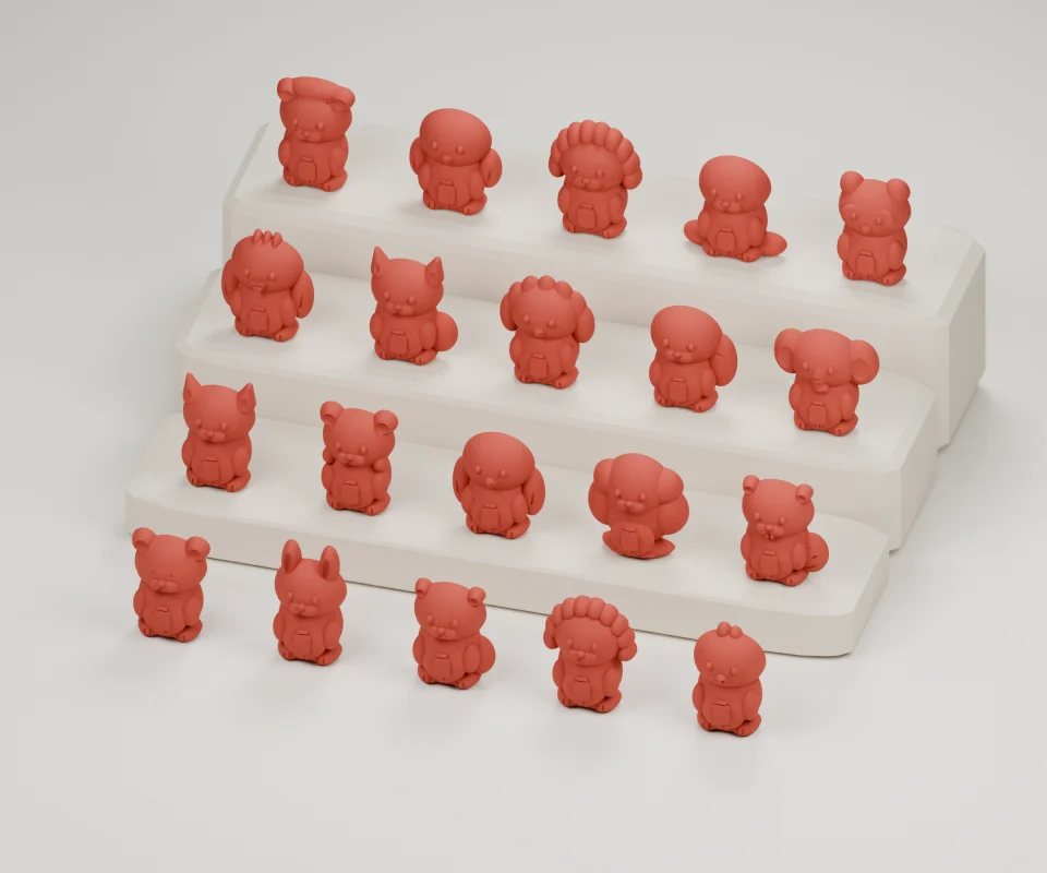 Lunar New Year Set — digital CAD render