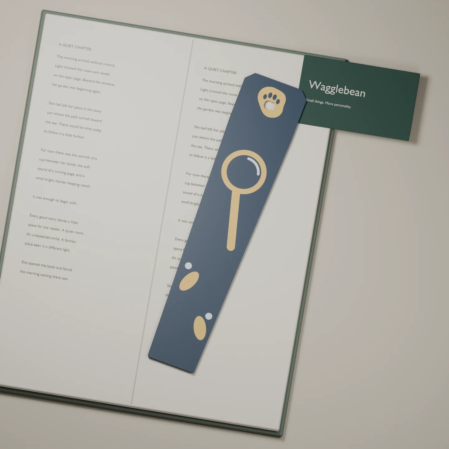 Mystery After Dark bookmark — render of the printable design