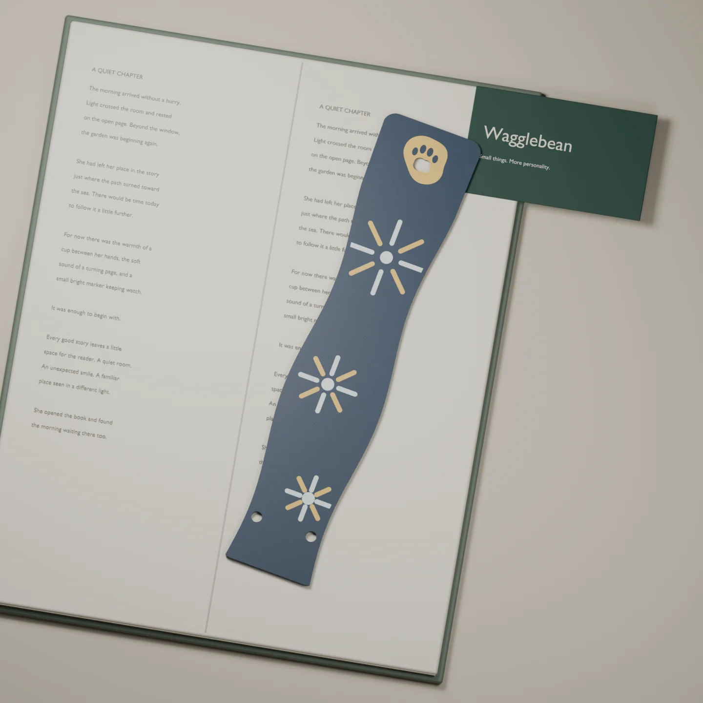 New Year Spark bookmark — render of the printable design