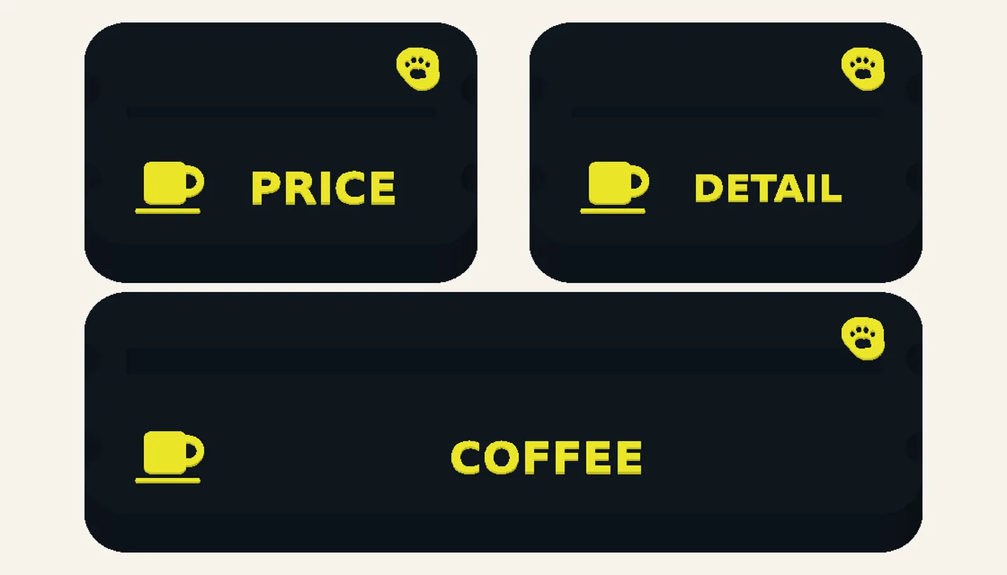 Coffee Counter — Small-business Display Kits, digital design render