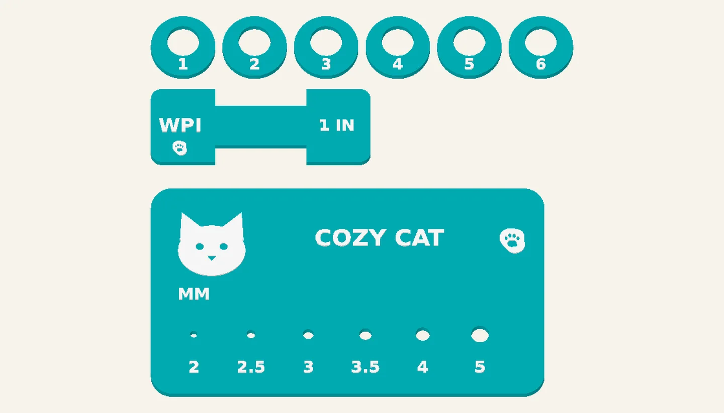 Cozy Cat — Knitting & Crochet Kits, digital design render