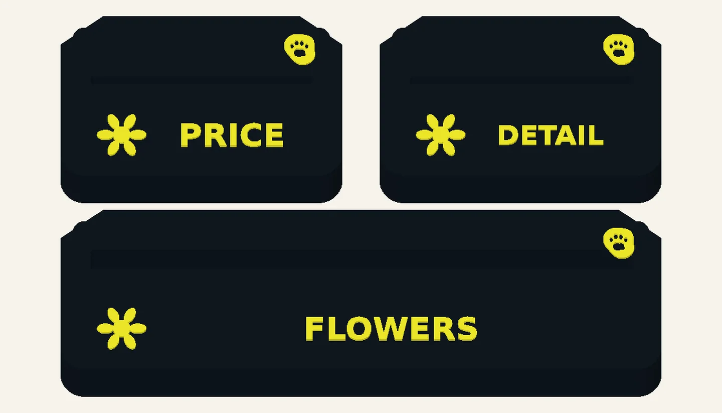Flower Stall — Small-business Display Kits, digital design render