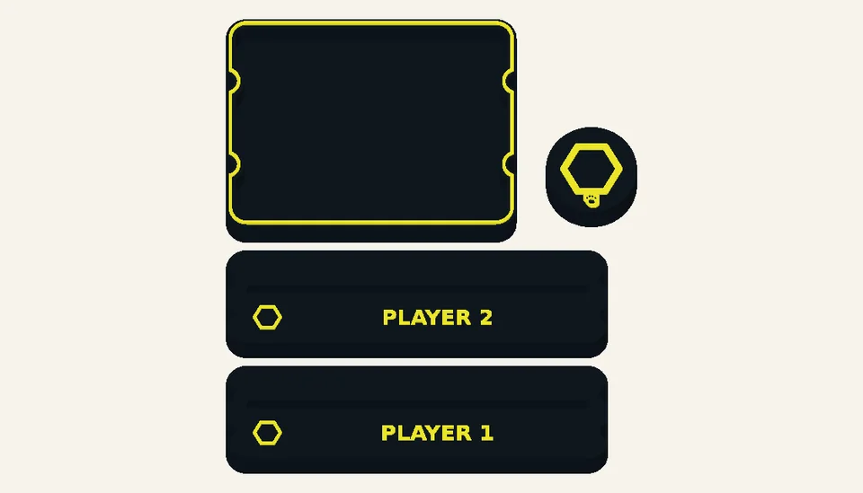 Hex Table — Board-game Accessories, digital design render