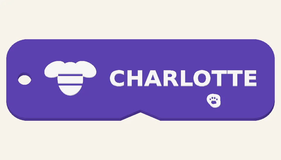 Honey Place — Event Place-name Favors, digital design render