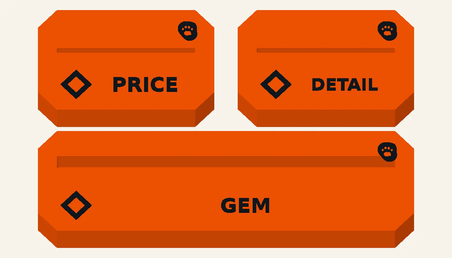 Modern Gem — Small-business Display Kits, digital design render