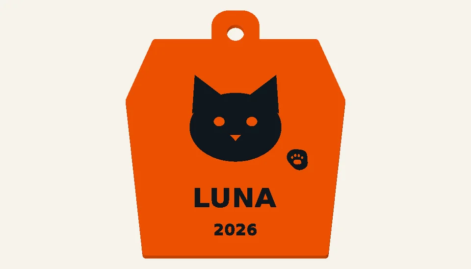 Moonlight Cat — Pet Ornaments, digital design render