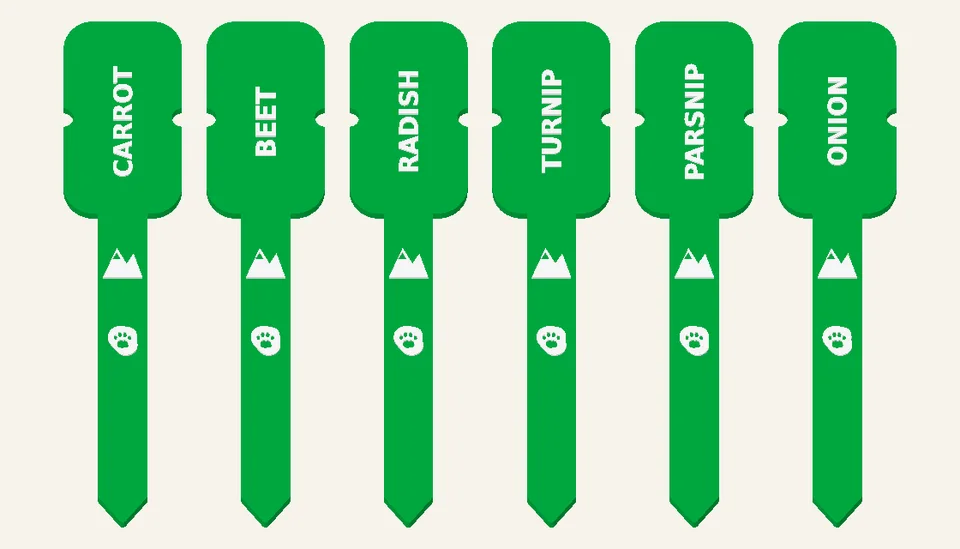 Root Patch — Plant Marker Sets, digital design render