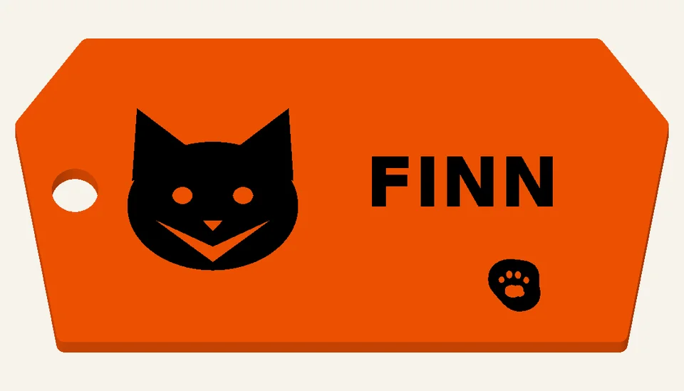 Woodland Fox — Bag Tags, digital design render