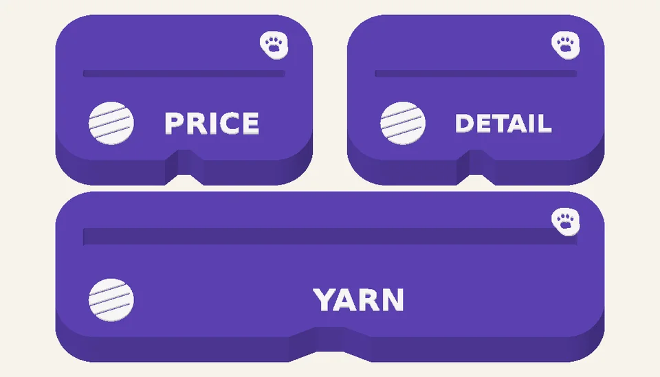 Yarn Counter — Small-business Display Kits, digital design render