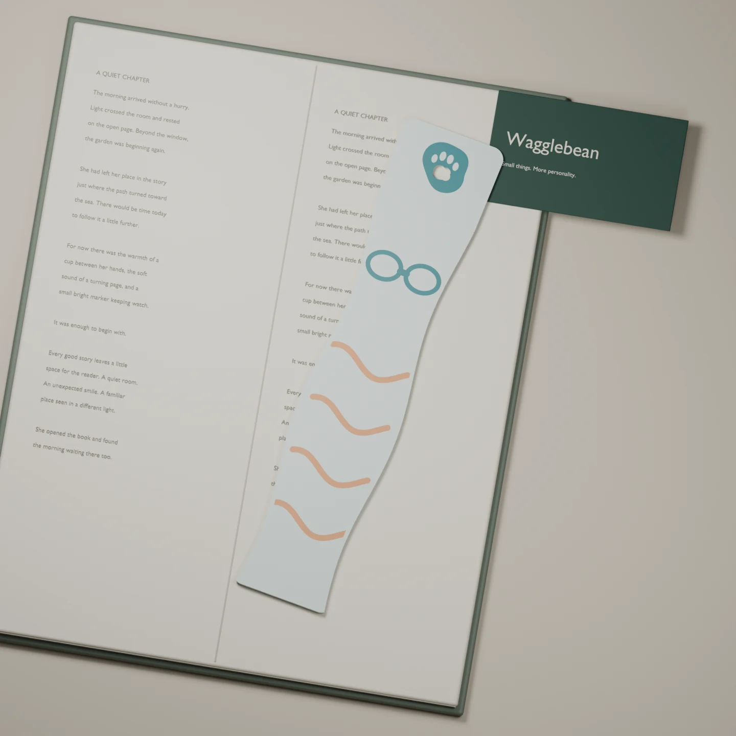Swimming Lane Lines bookmark — render of the printable design