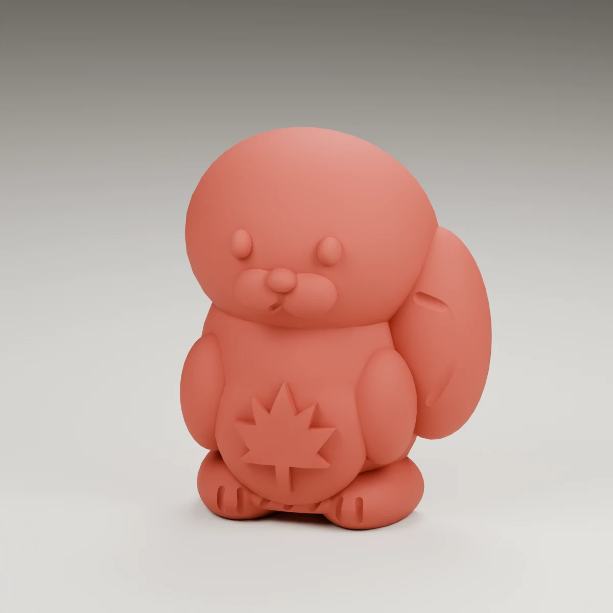 harvest squirrel — render of the supplied sculpted V2 geometry