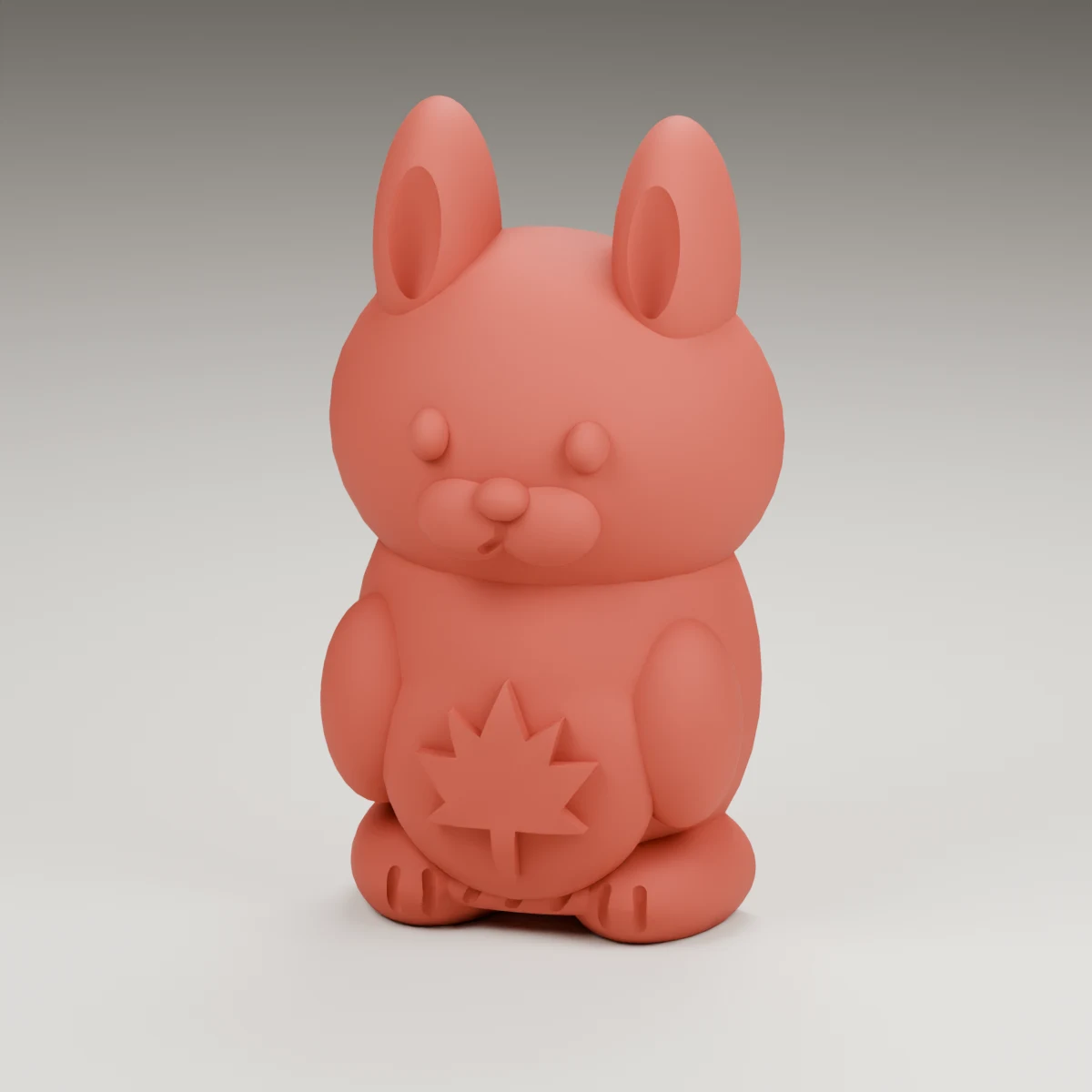lantern bunny — render of the supplied sculpted V2 geometry