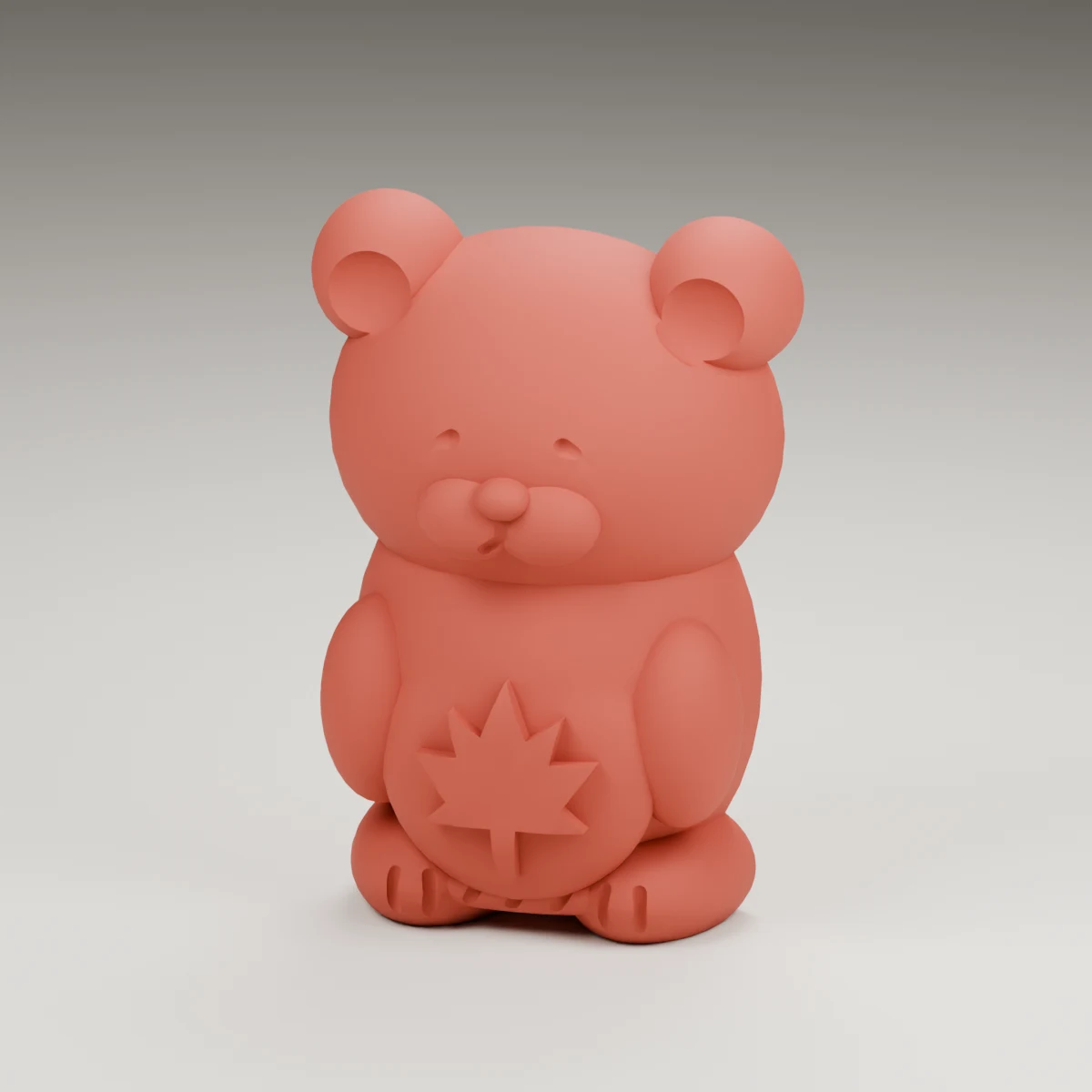 midnight bear — render of the supplied sculpted V2 geometry