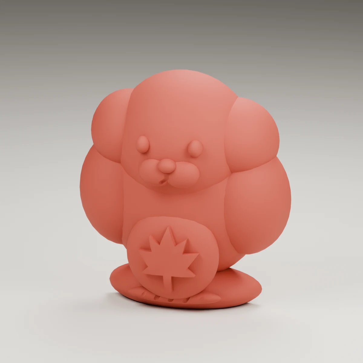 rainbow cloud — render of the supplied sculpted V2 geometry