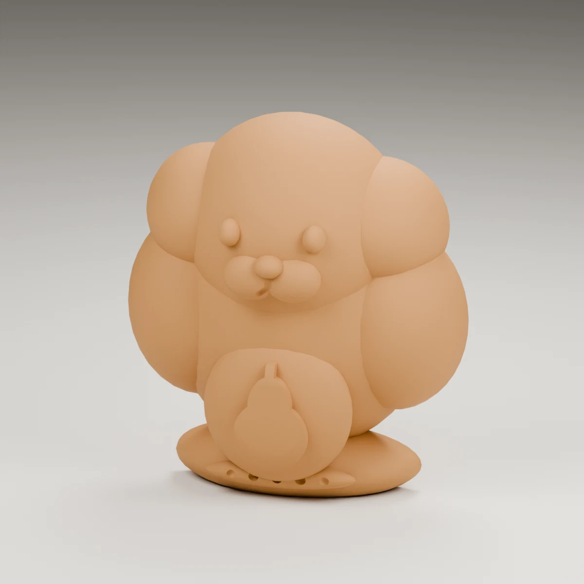 rainbow cloud — render of the supplied sculpted V2 geometry
