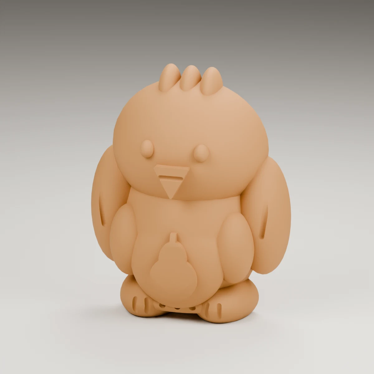 star eaglet — render of the supplied sculpted V2 geometry