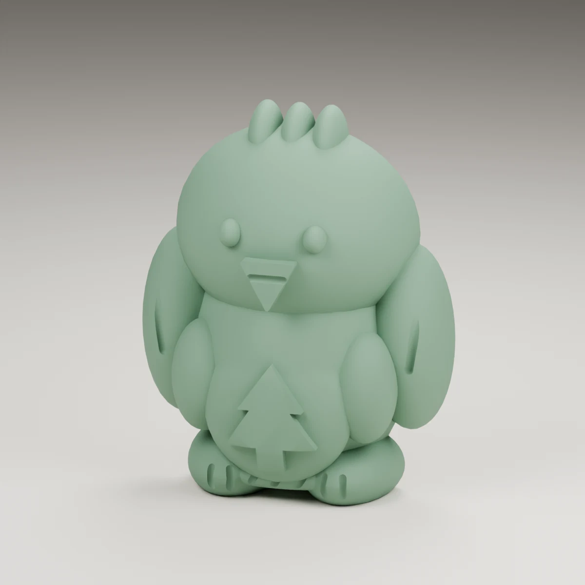 star eaglet — render of the supplied sculpted V2 geometry