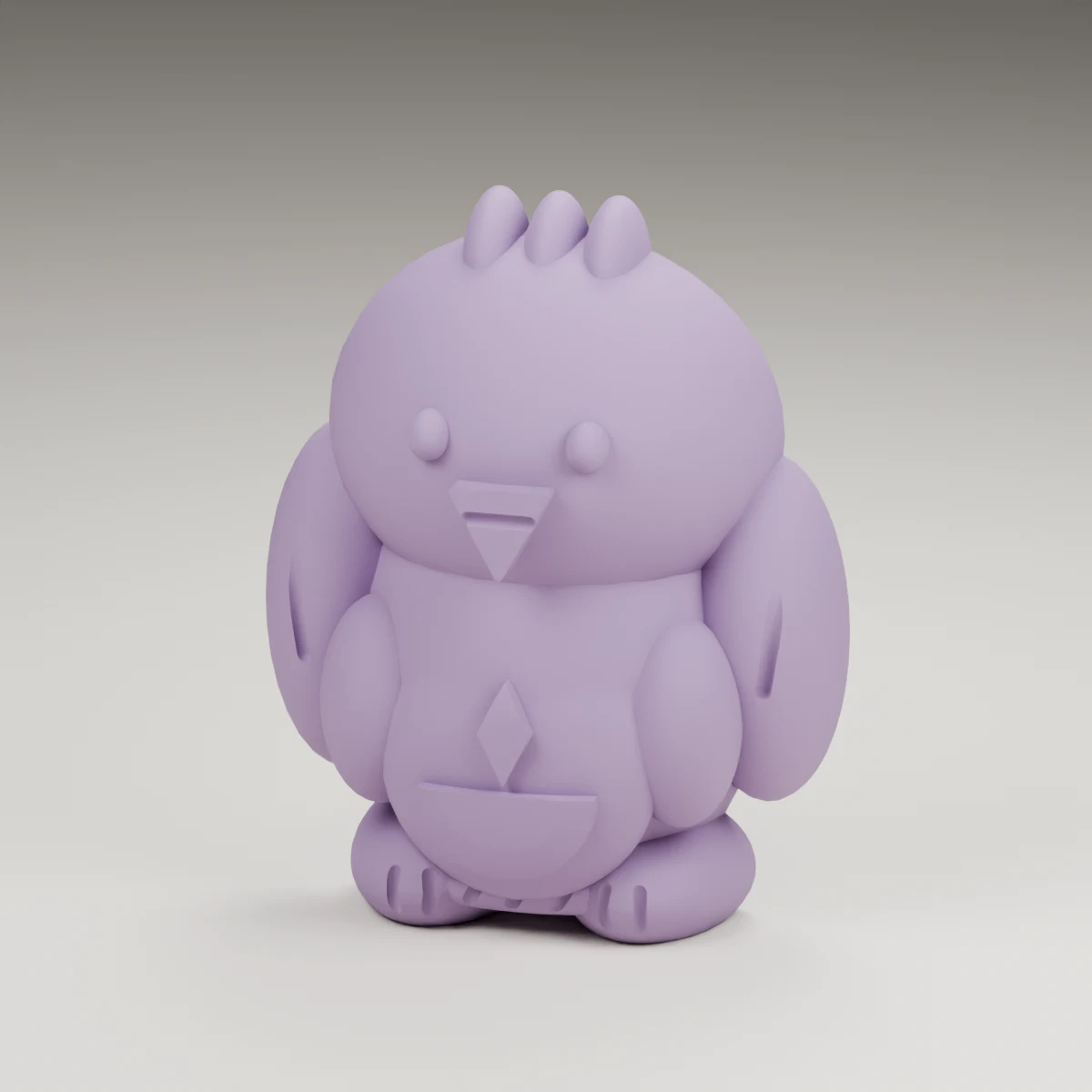 star eaglet — render of the supplied sculpted V2 geometry
