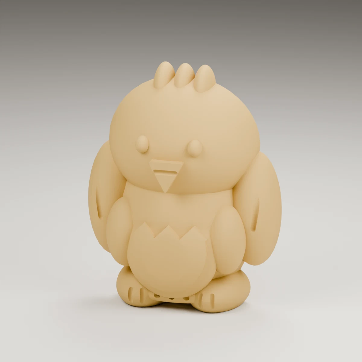 star eaglet — render of the supplied sculpted V2 geometry