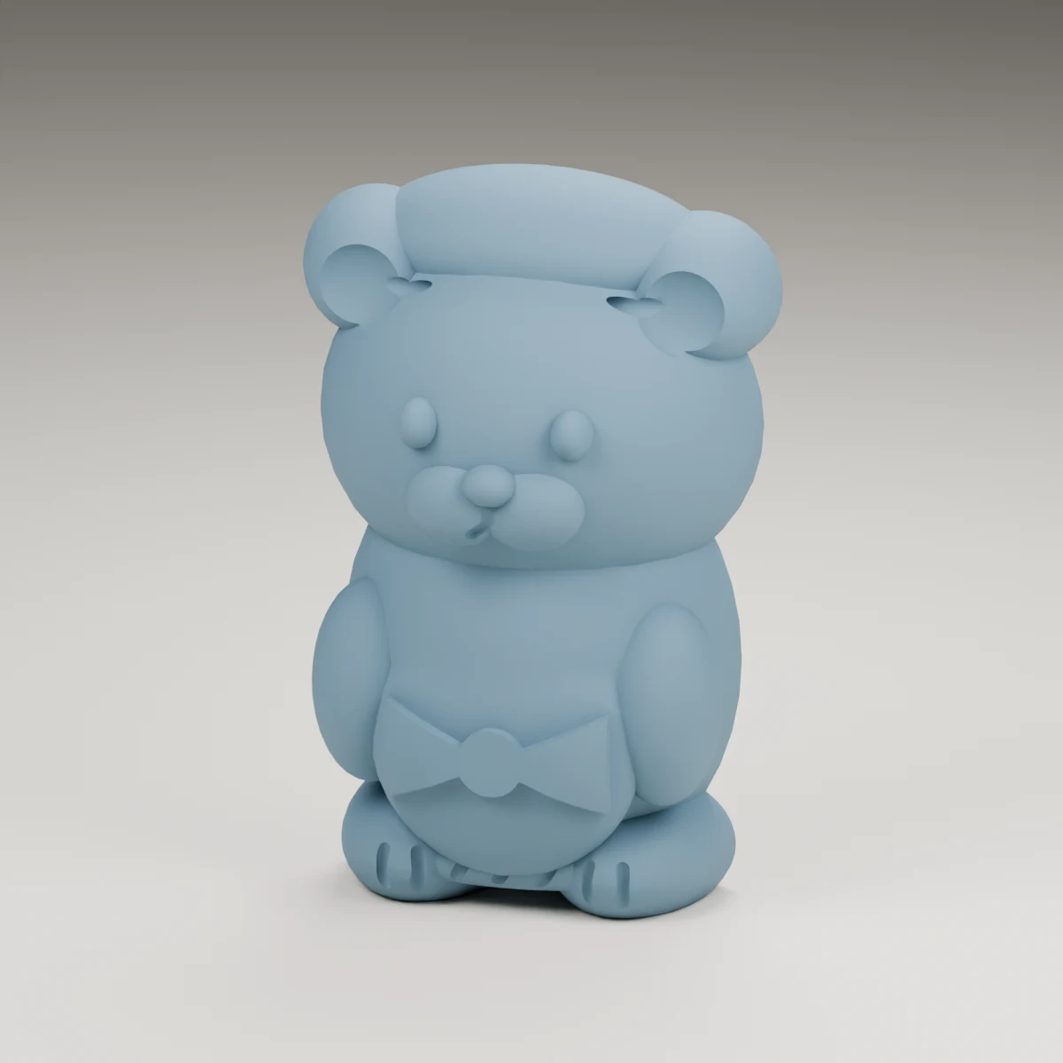 dreidel bear — render of the supplied sculpted V2 geometry