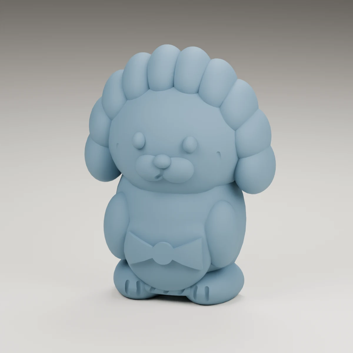 evergreen hedgehog — render of the supplied sculpted V2 geometry
