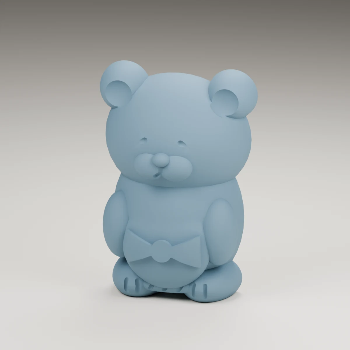 midnight bear — render of the supplied sculpted V2 geometry