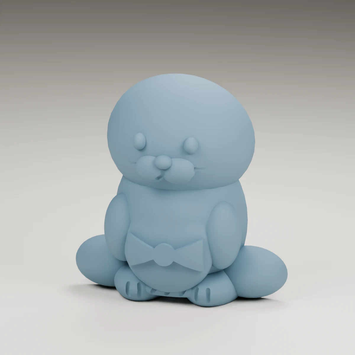 snowflake seal — render of the supplied sculpted V2 geometry