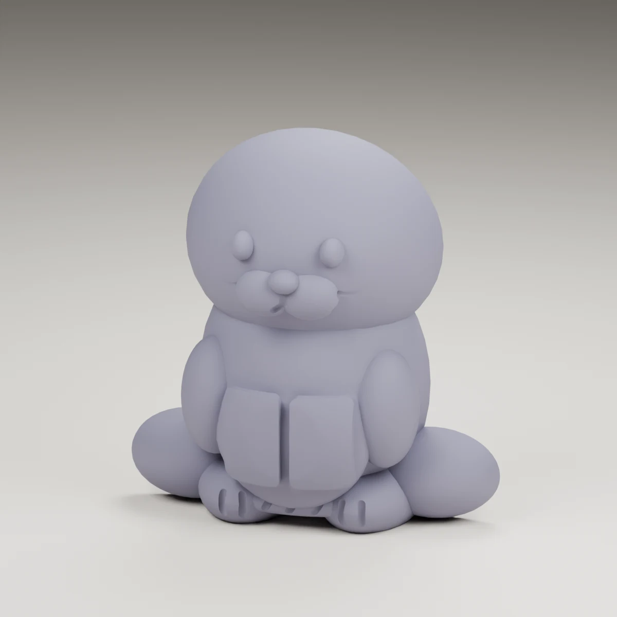 snowflake seal — render of the supplied sculpted V2 geometry