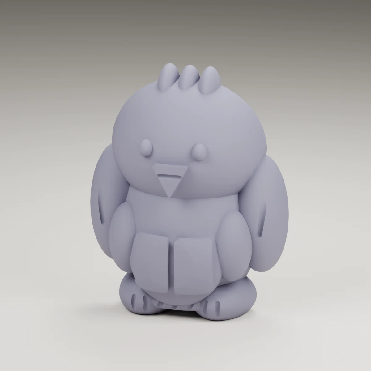 star eaglet — render of the supplied sculpted V2 geometry