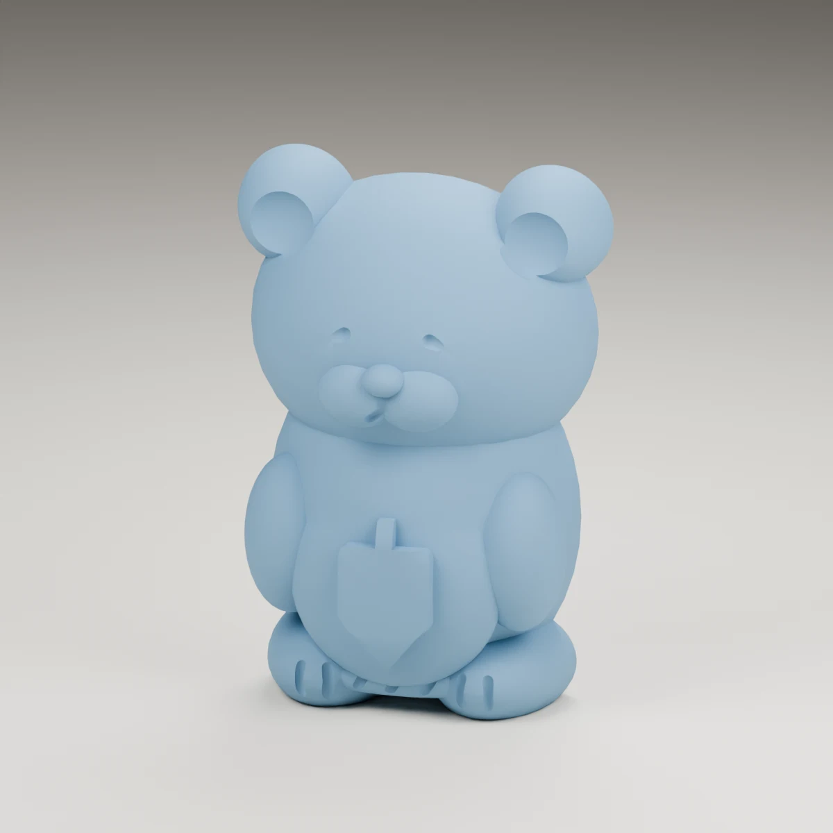 midnight bear — render of the supplied sculpted V2 geometry