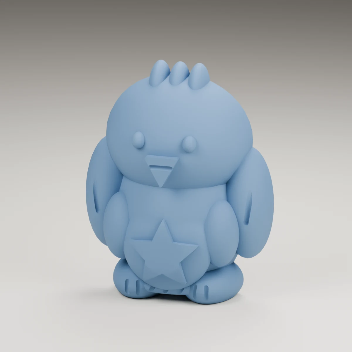 star eaglet — render of the supplied sculpted V2 geometry