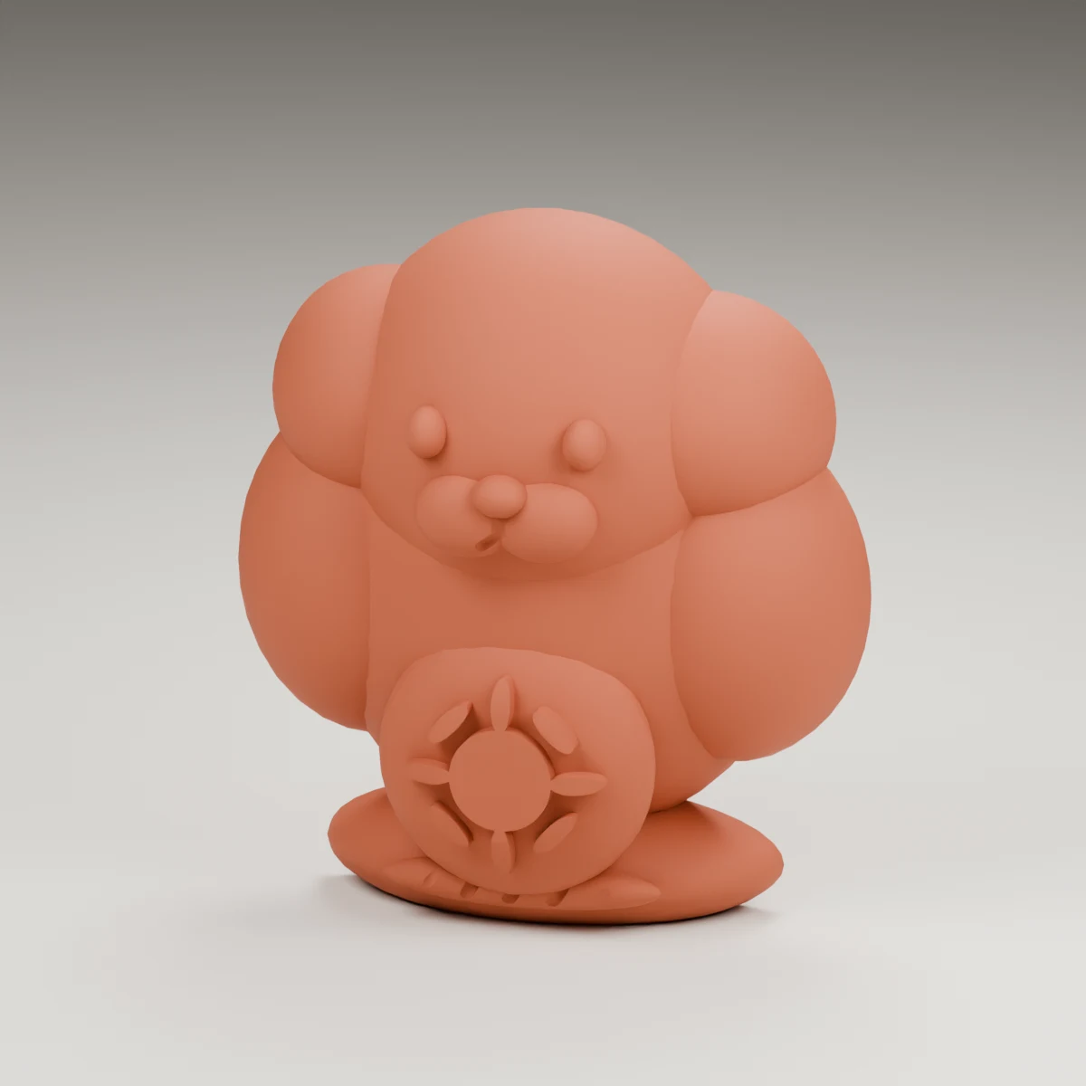 rainbow cloud — render of the supplied sculpted V2 geometry