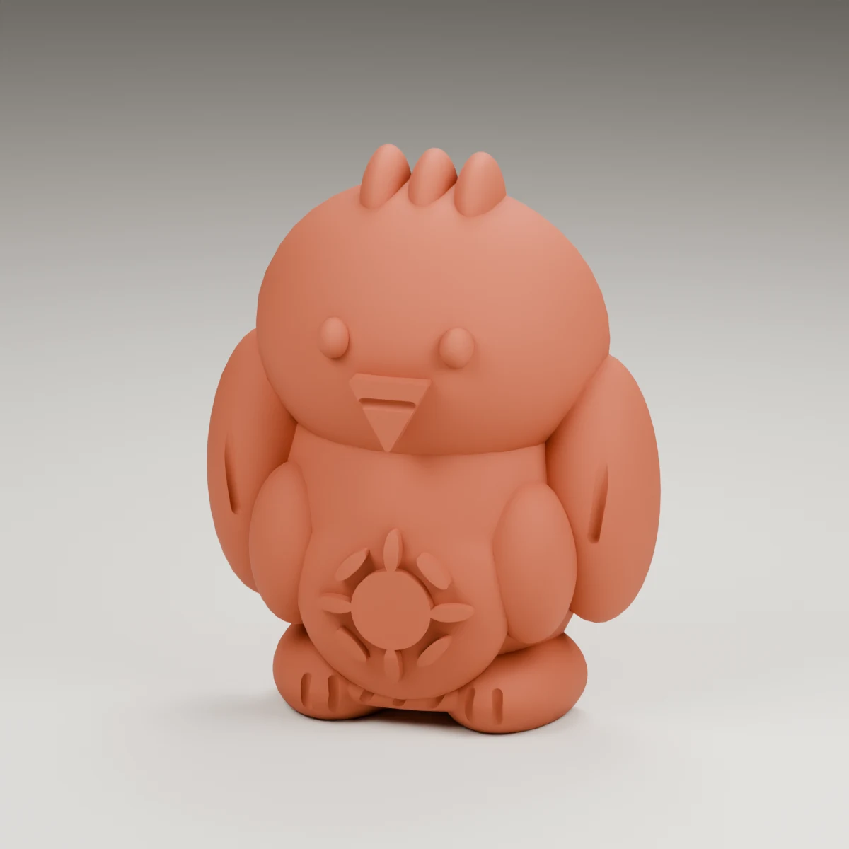star eaglet — render of the supplied sculpted V2 geometry
