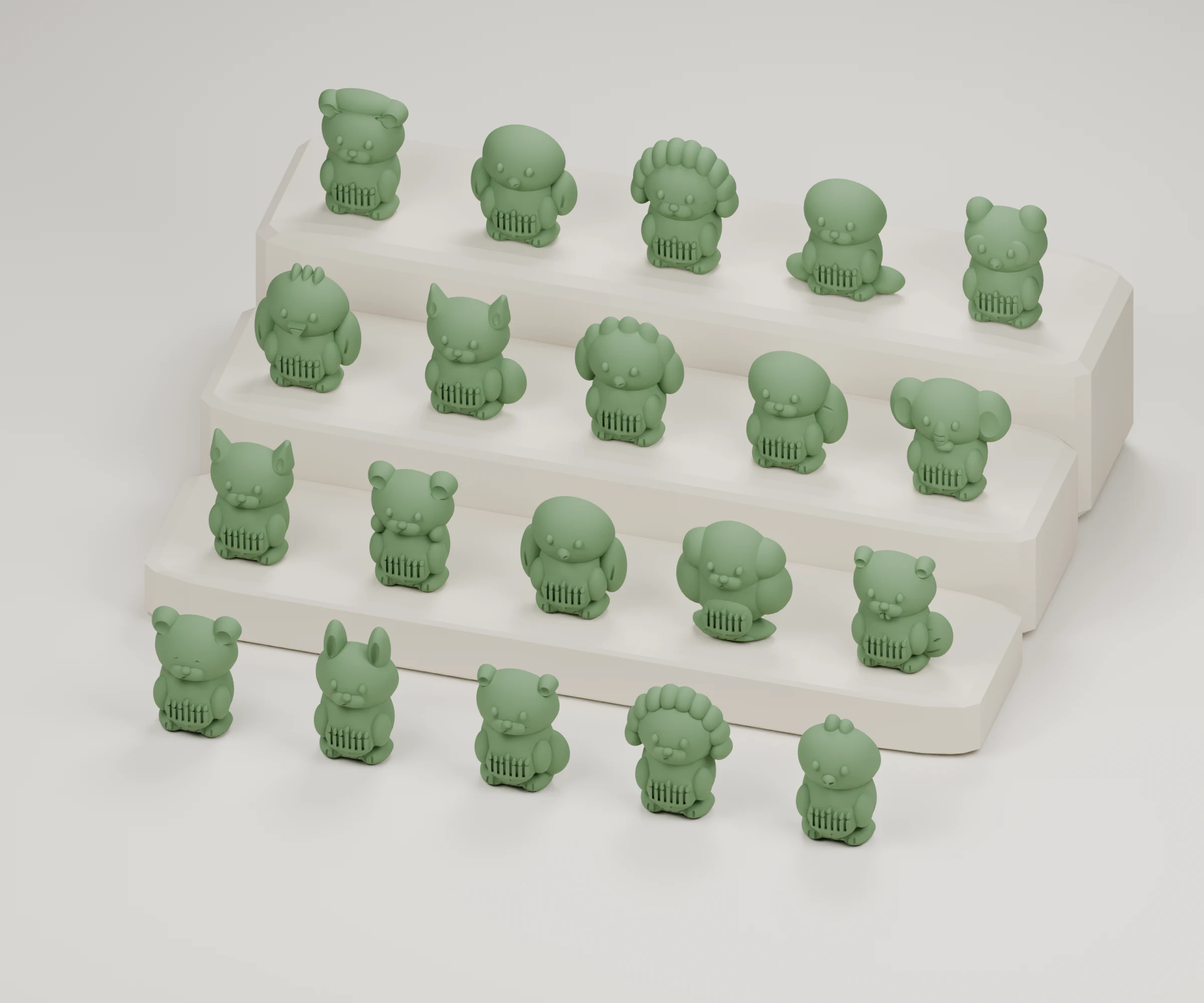 kwanzaa — render of the supplied sculpted V2 geometry