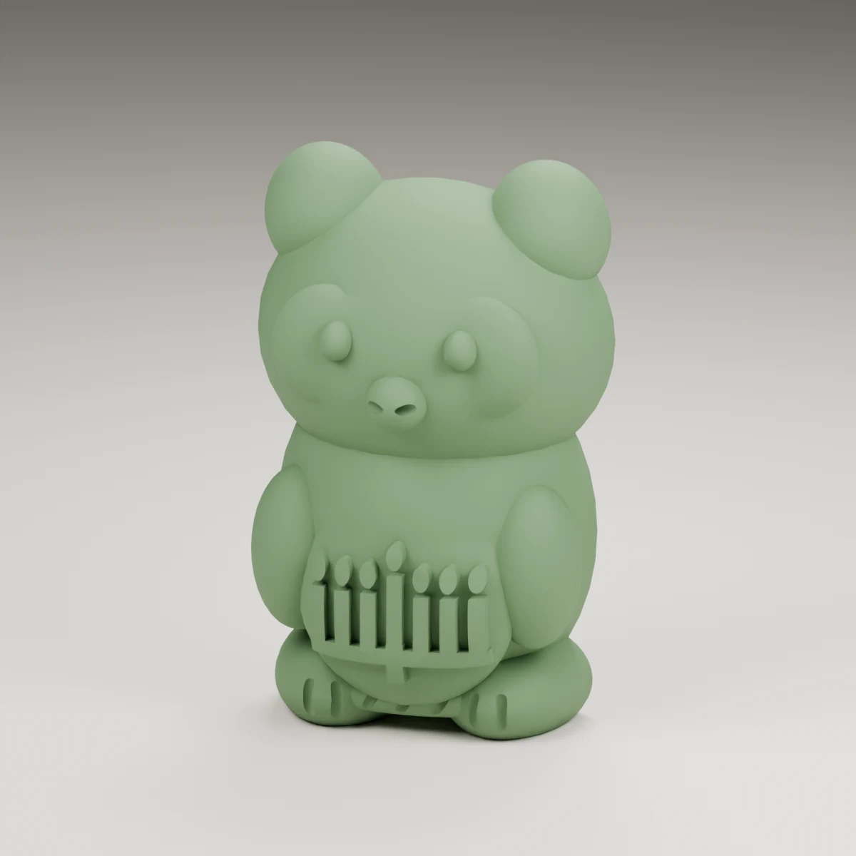 mortarboard owl — render of the supplied sculpted V2 geometry