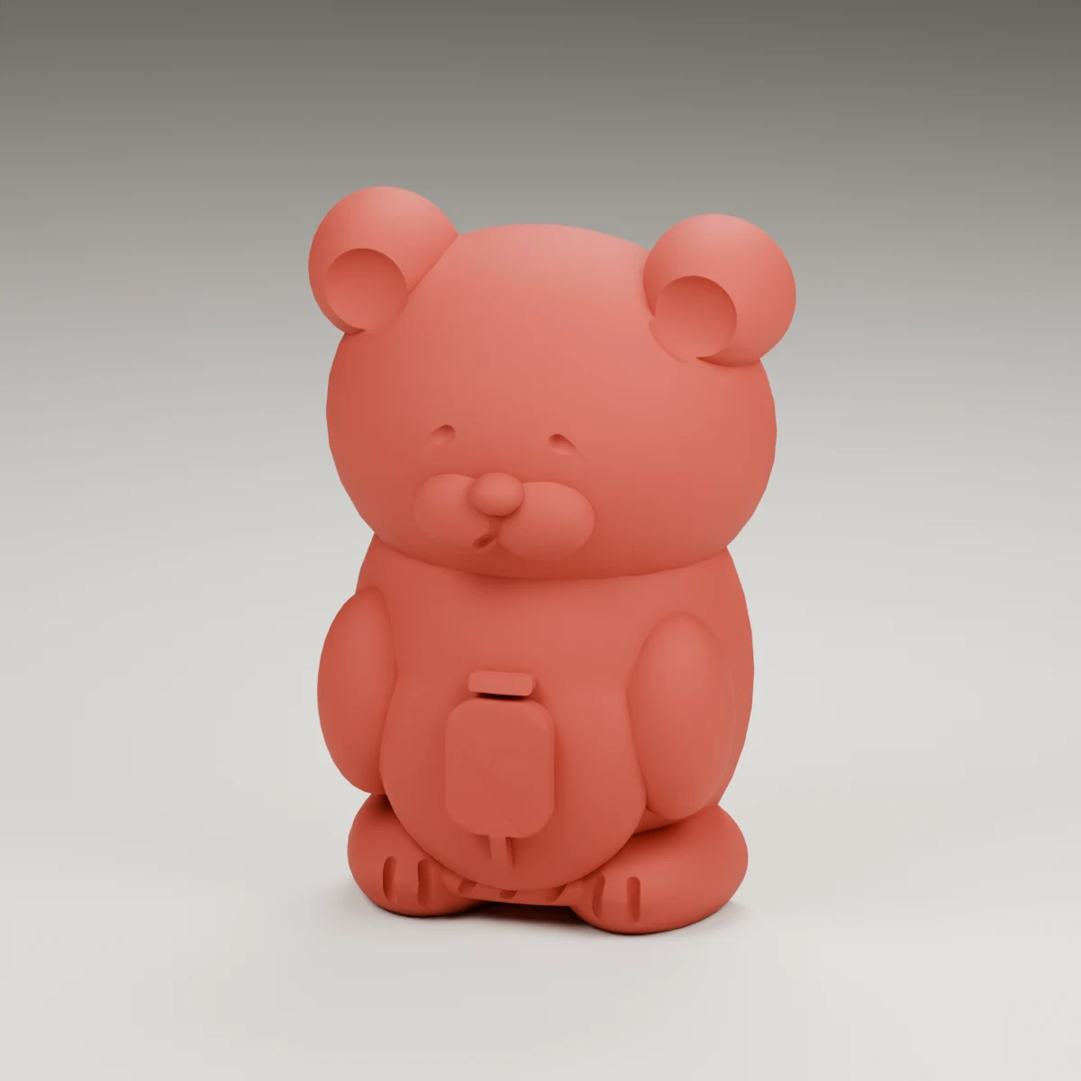 midnight bear — render of the supplied sculpted V2 geometry