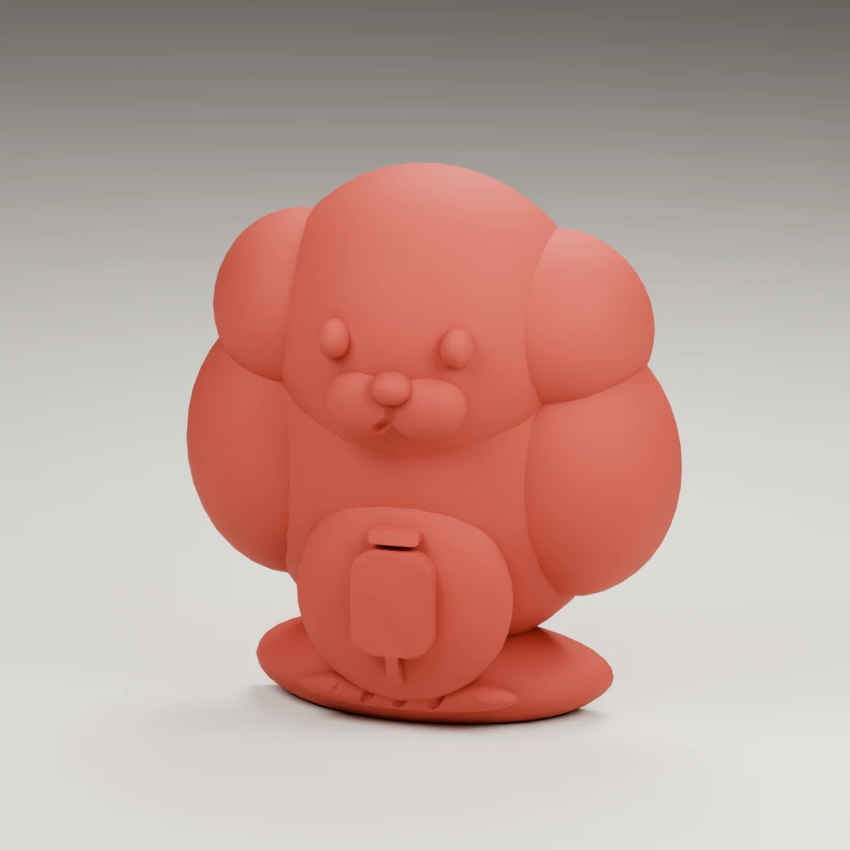rainbow cloud — render of the supplied sculpted V2 geometry
