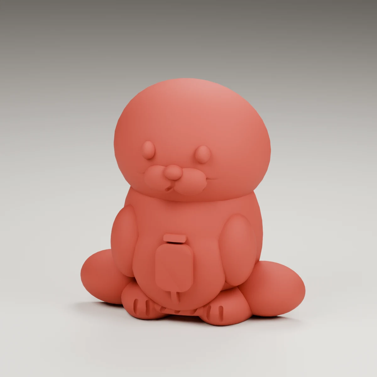 snowflake seal — render of the supplied sculpted V2 geometry