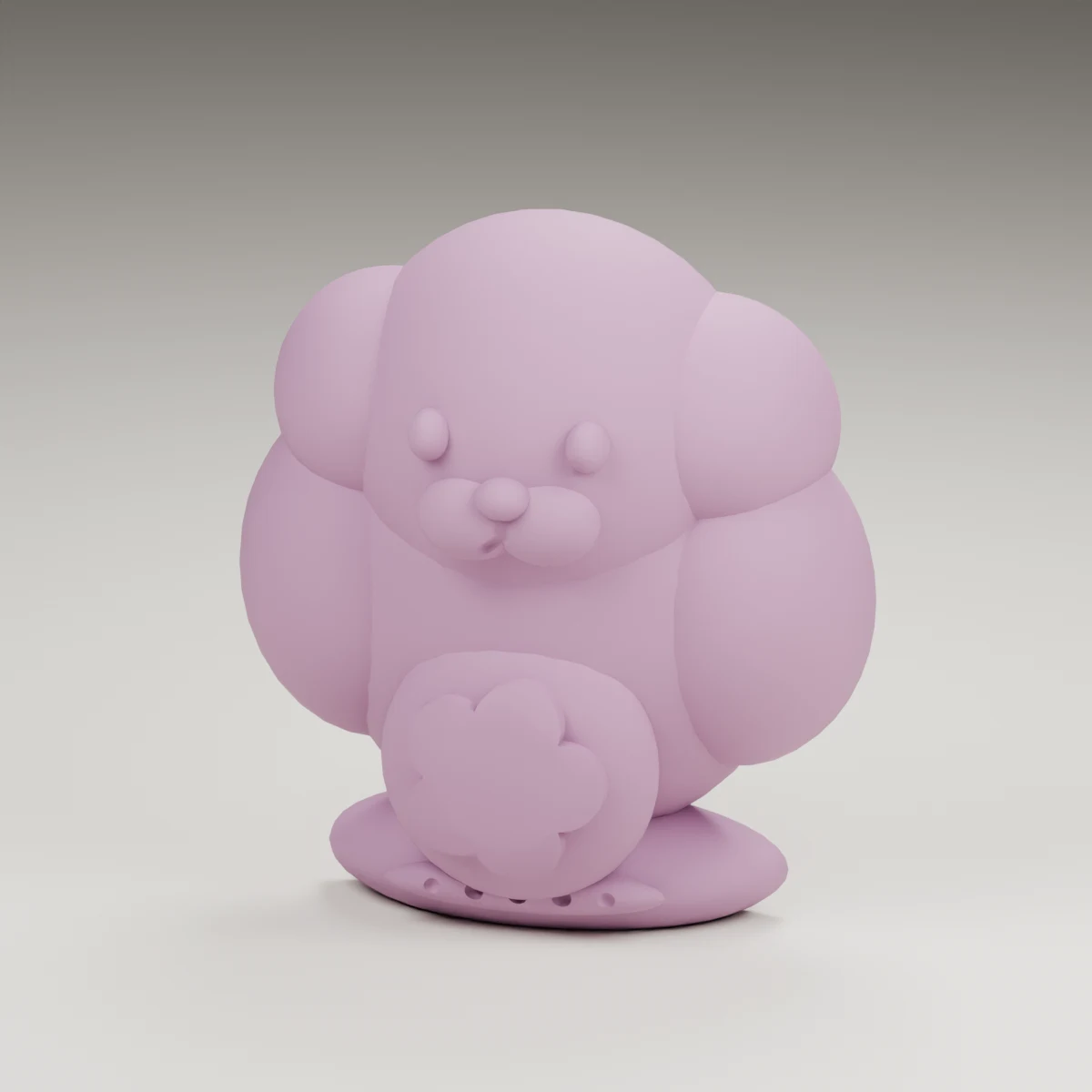 rainbow cloud — render of the supplied sculpted V2 geometry