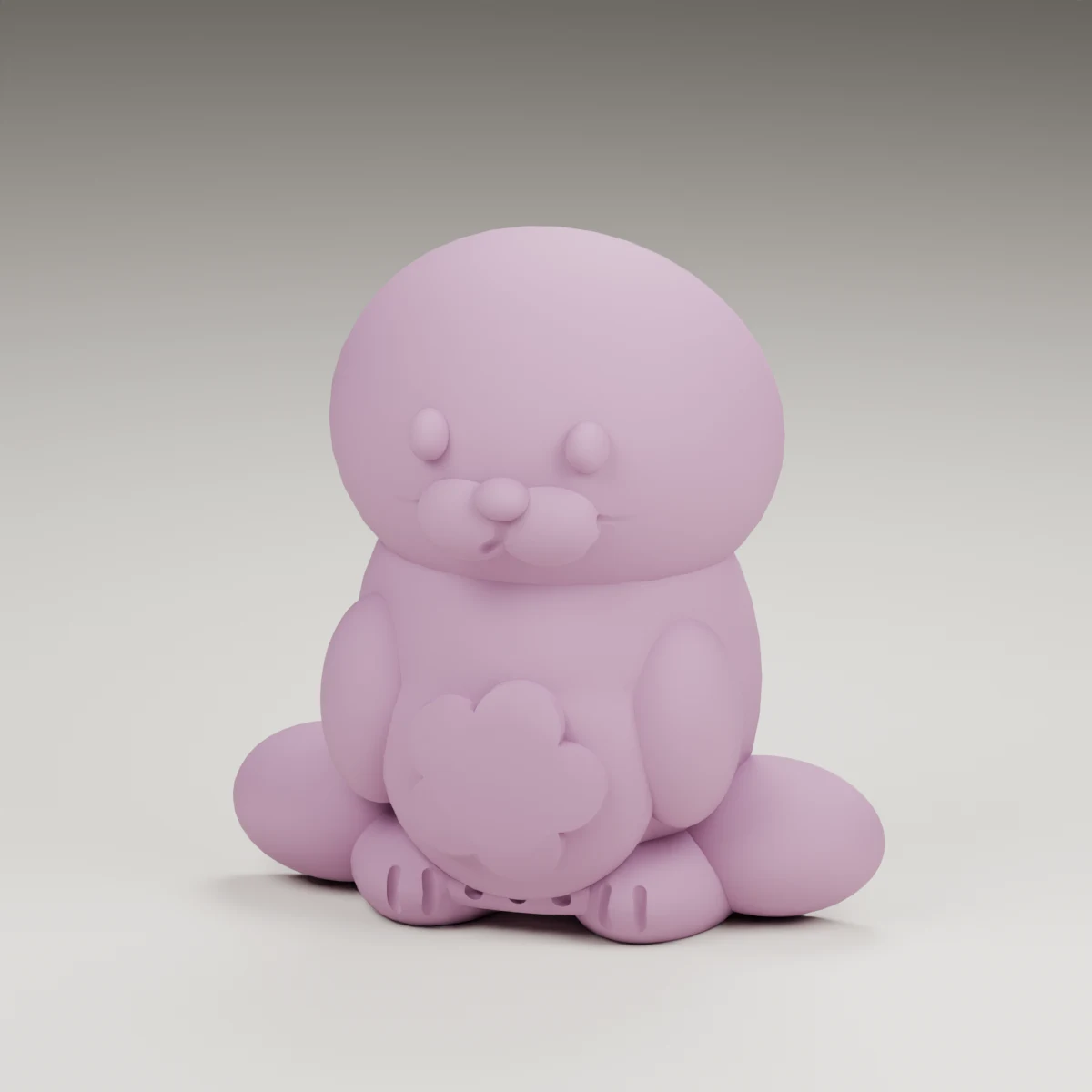snowflake seal — render of the supplied sculpted V2 geometry