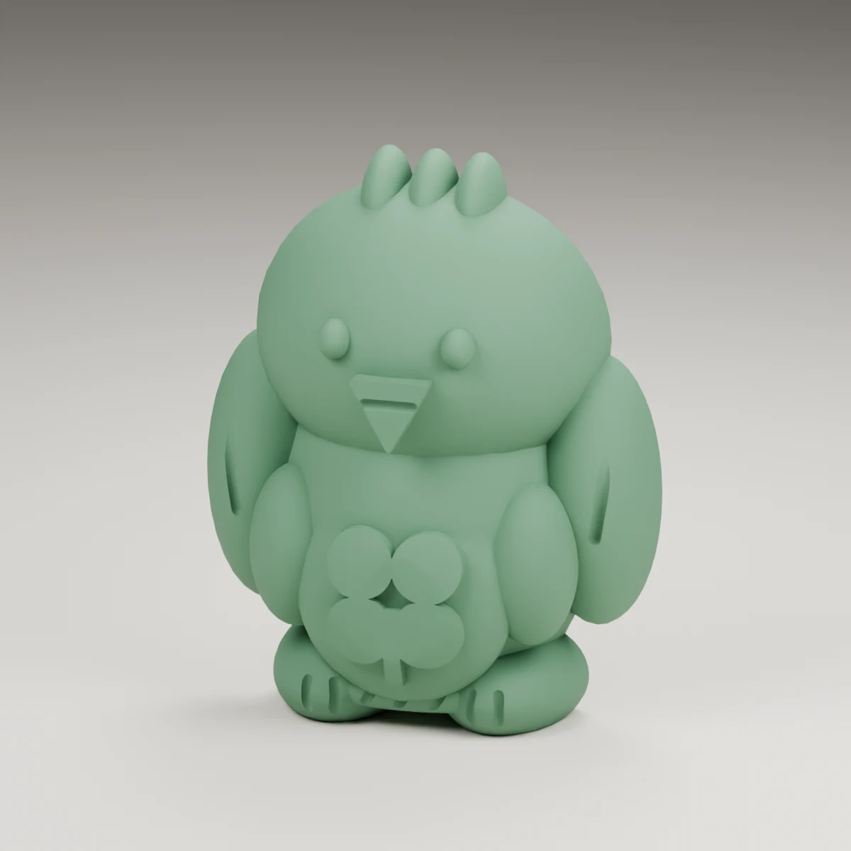 star eaglet — render of the supplied sculpted V2 geometry