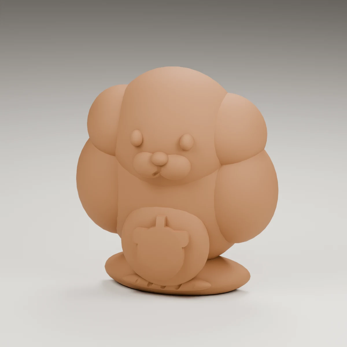 rainbow cloud — render of the supplied sculpted V2 geometry