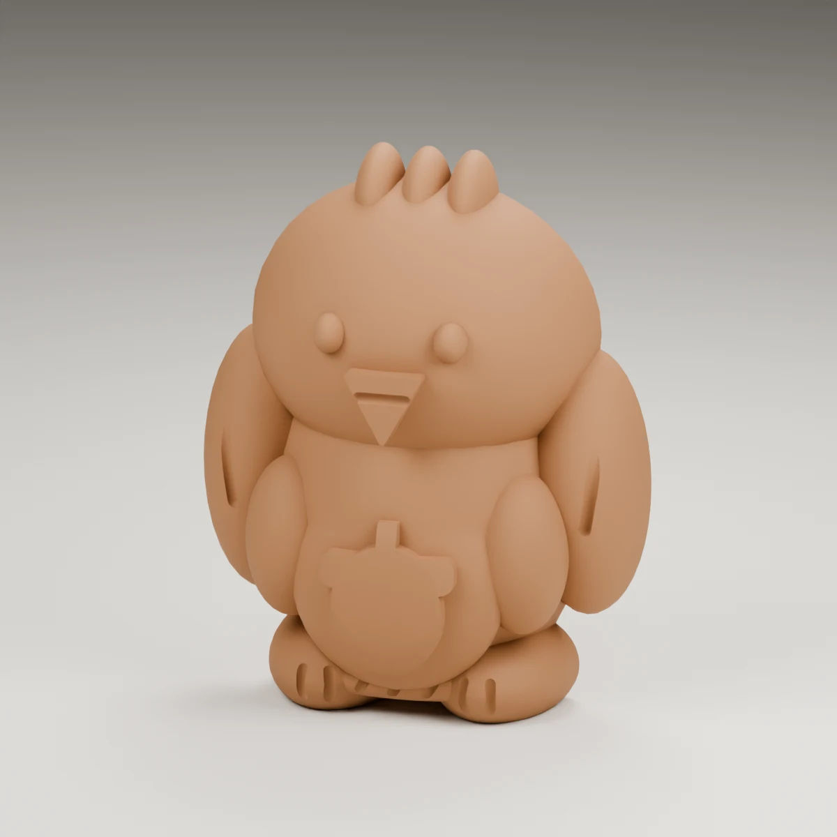 star eaglet — render of the supplied sculpted V2 geometry