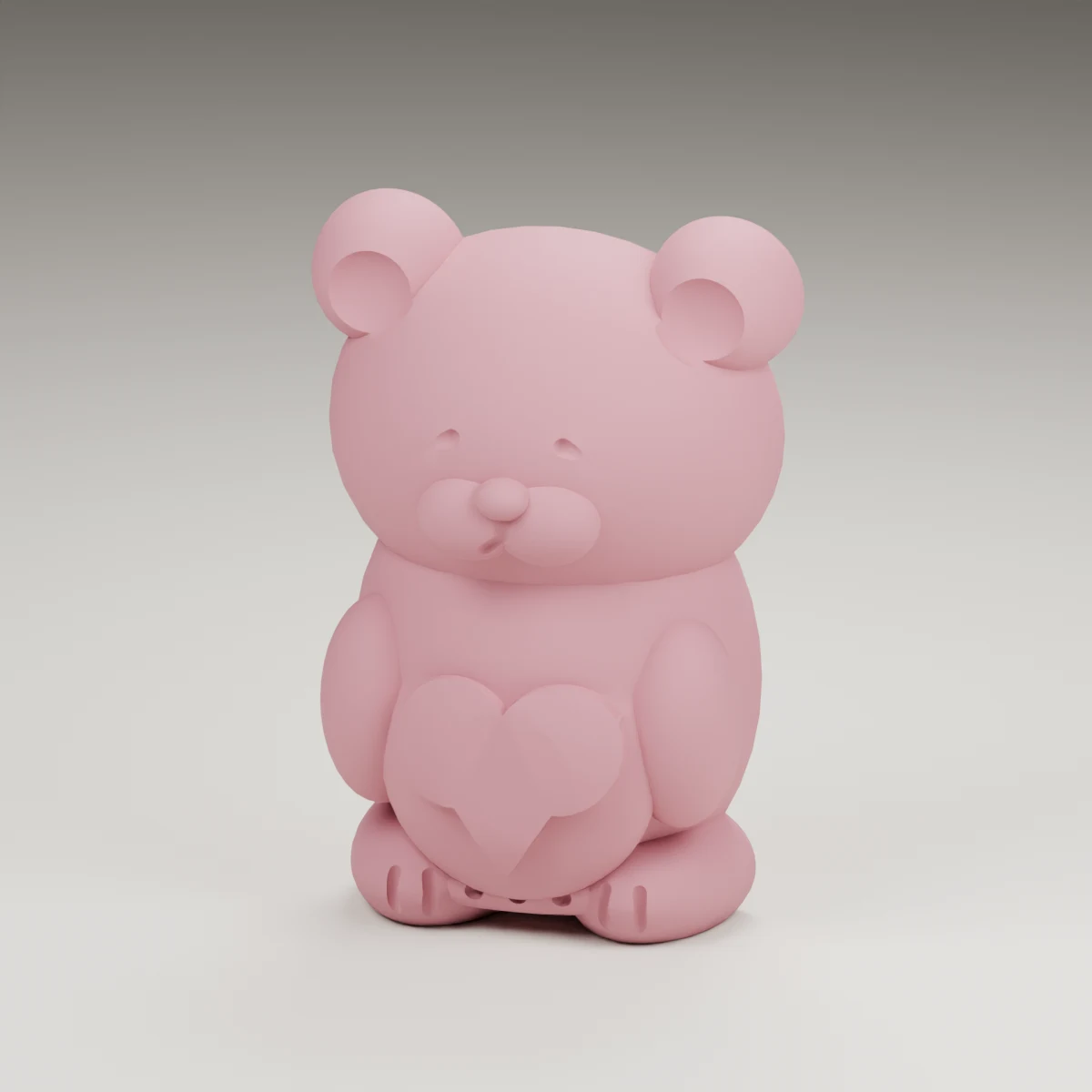 midnight bear — render of the supplied sculpted V2 geometry